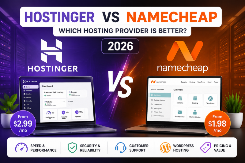 Hostinger vs Namecheap