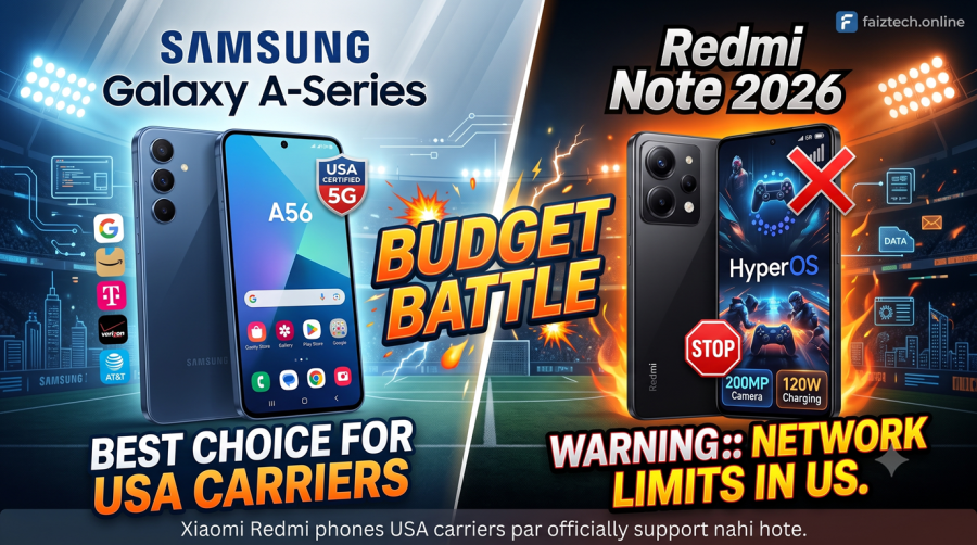 Samsung Galaxy A-Series vs Redmi Note 2026 budget smartphones comparison