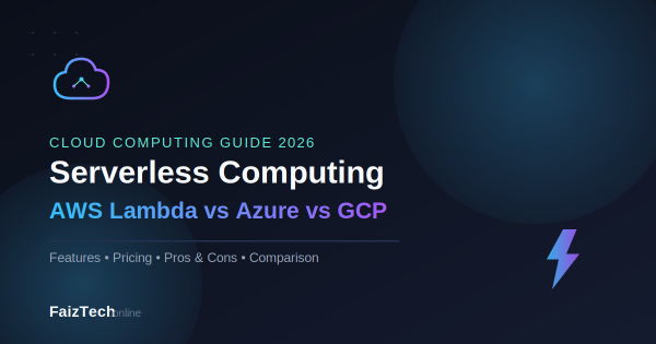 Serverless Computing 2026 guide comparing AWS Lambda, Azure Functions, and Google Cloud Functions