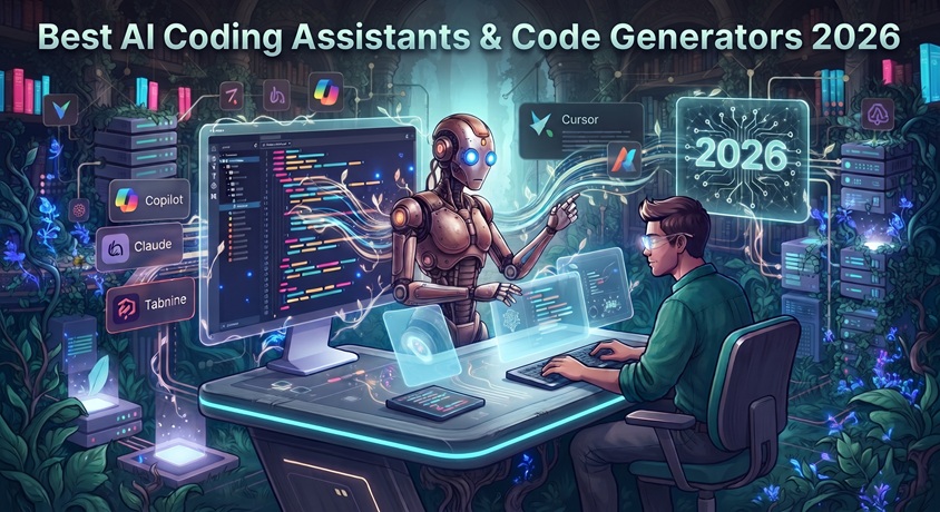Best AI Coding Assistants and Code Generators 2026 comparing Cursor, GitHub Copilot, and Claude Code for developers